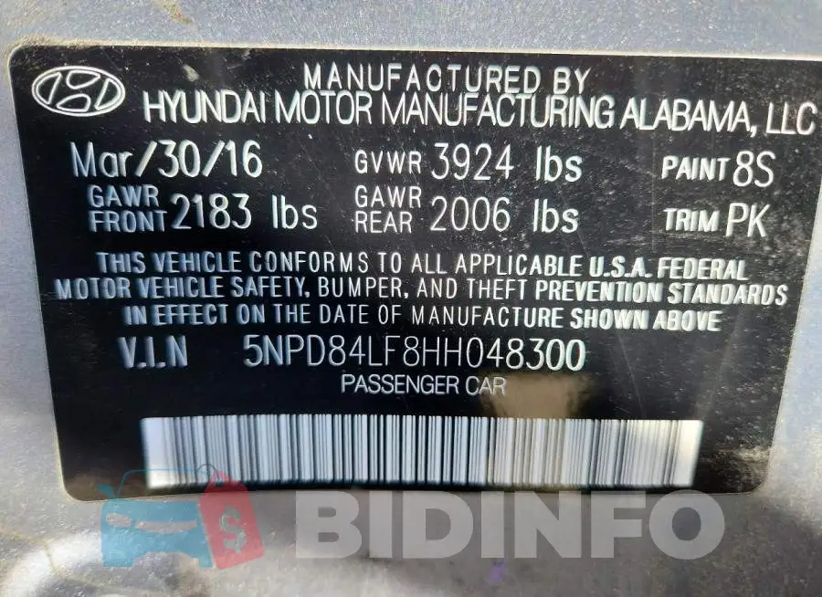 5NPD84LF8HH048300 Photo# 12