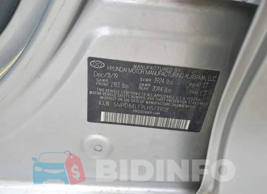 5NPD84LF9LH573908 Photo# 12