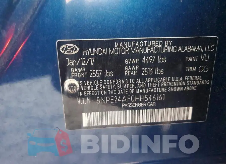 5NPE24AF0HH546161 Photo# 12