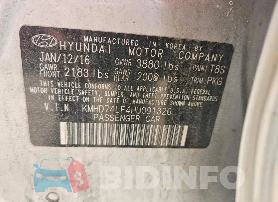KMHD74LF4HU091326 Photo# 12