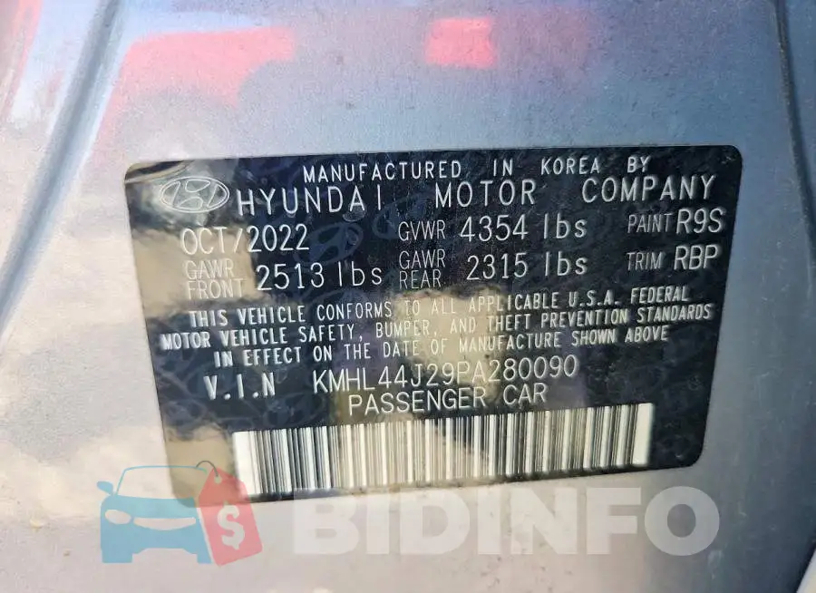 KMHL44J29PA280090 Photo# 12