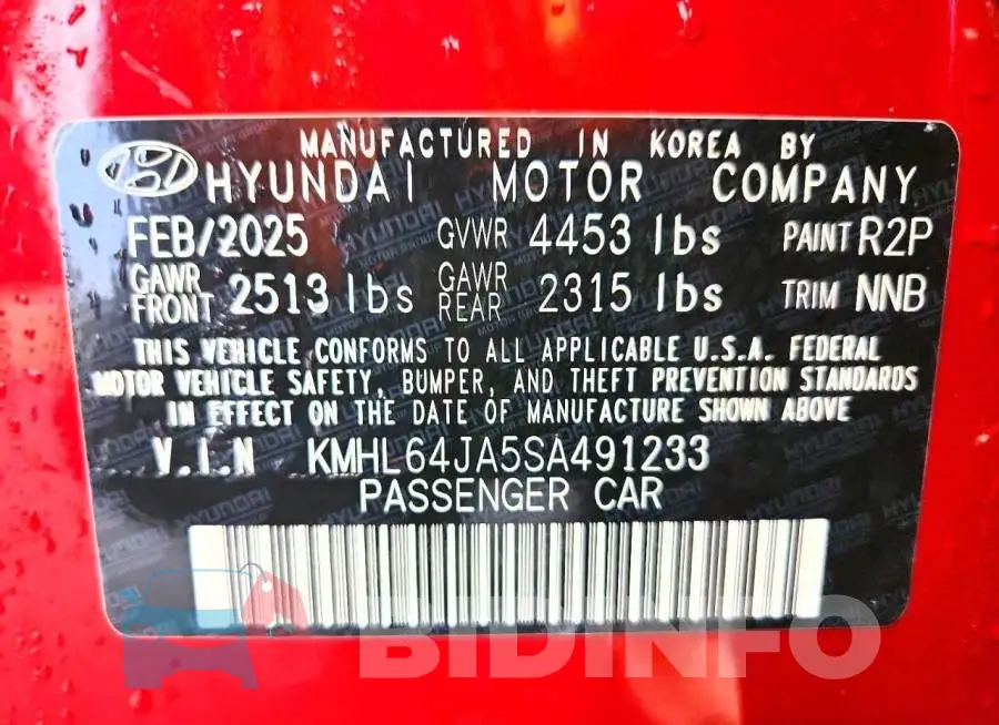 KMHL64JA5SA491233 Photo# 13