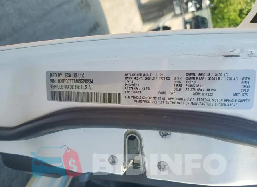 1C6RR7TT8MS520234 Photo# 13