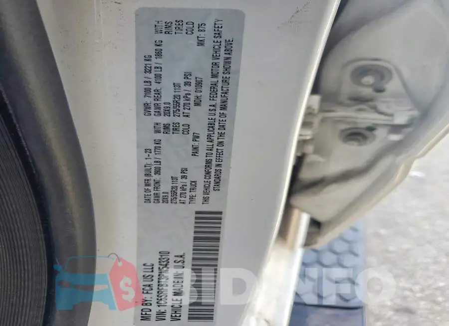 1C6SRFBT3PN543310 Photo# 12