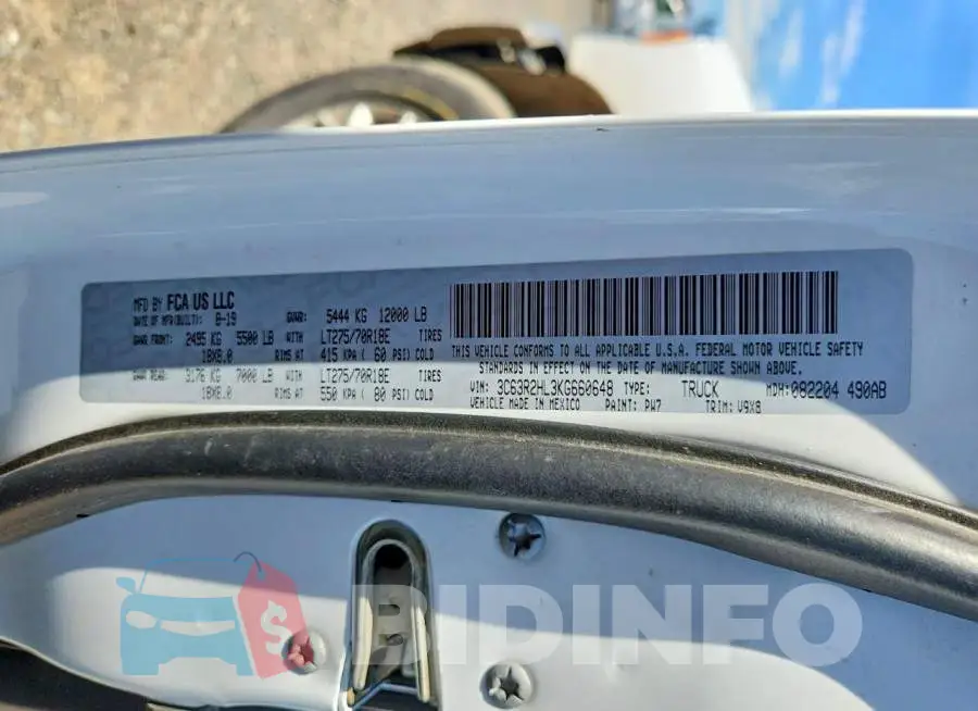 3C63R2HL3KG660648 Photo# 12