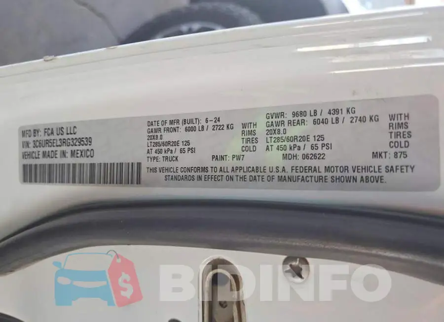 3C6UR5EL3RG329539 Photo# 12