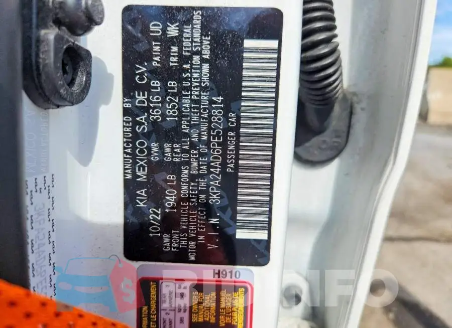 3KPA24AD6PE528814 Photo# 12