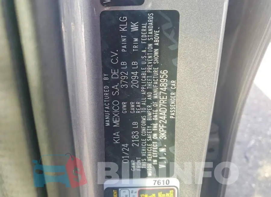 3KPF24AD7RE748956 Photo# 13