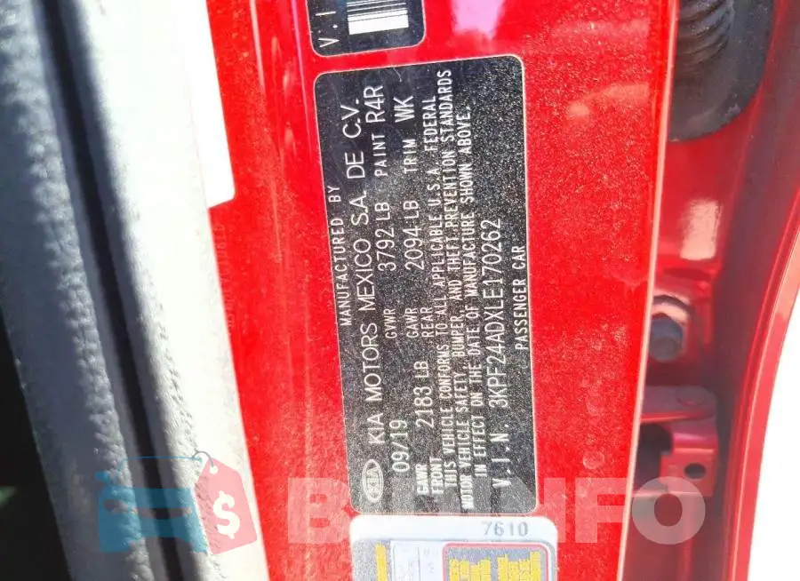 3KPF24ADXLE170262 Photo# 12