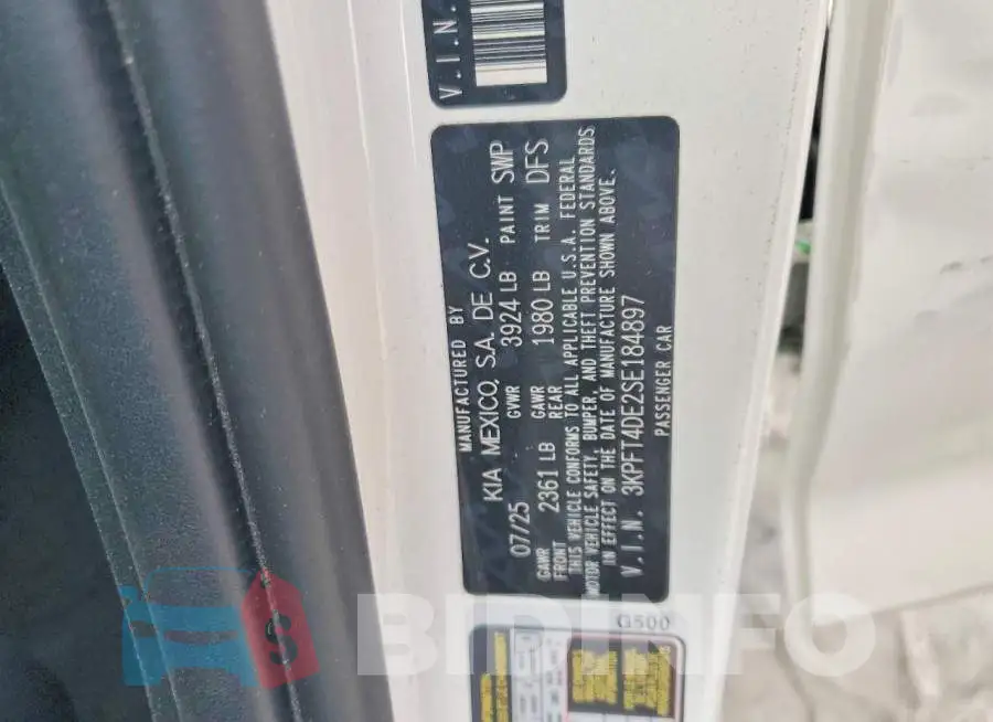 3KPFT4DE2SE184897 Photo# 12