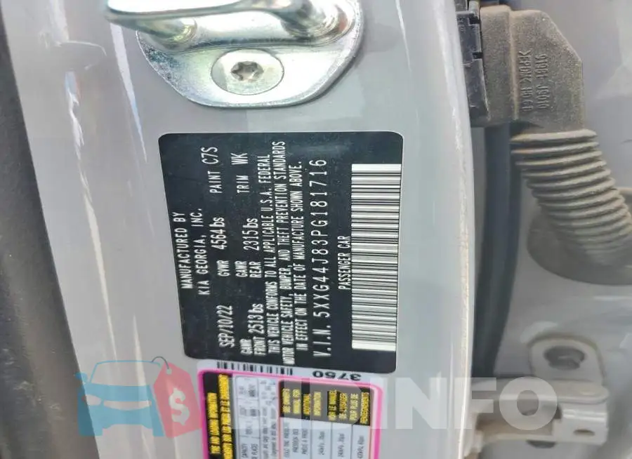 5XXG44J83PG181716 Photo# 12
