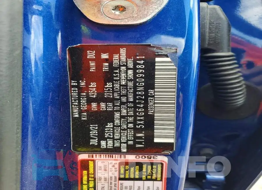5XXG64J28NG099841 Photo# 12