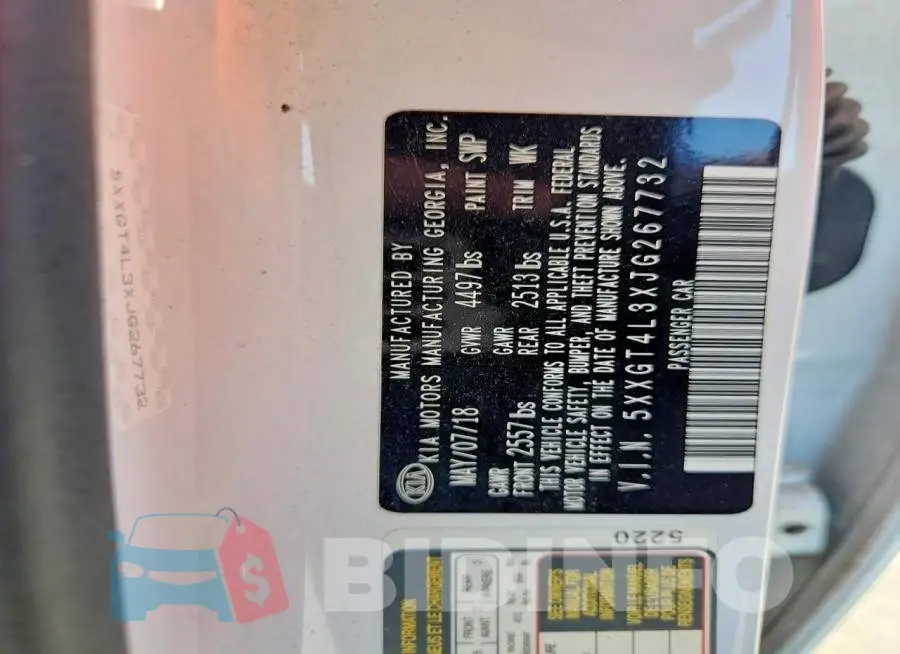 5XXGT4L3XJG267732 Photo# 12