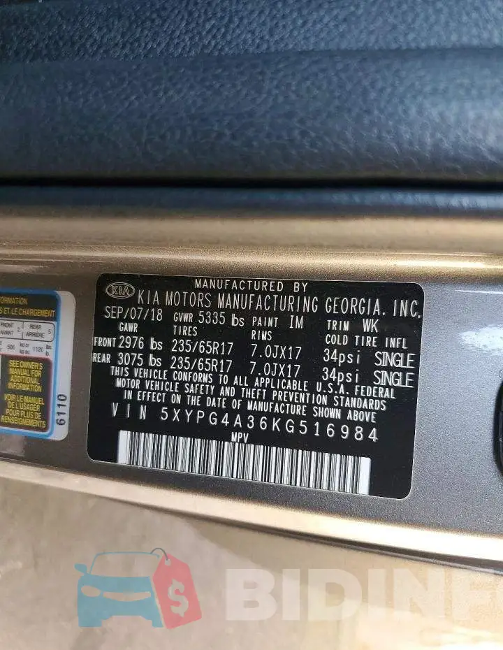 5XYPG4A36KG516984 Photo# 13