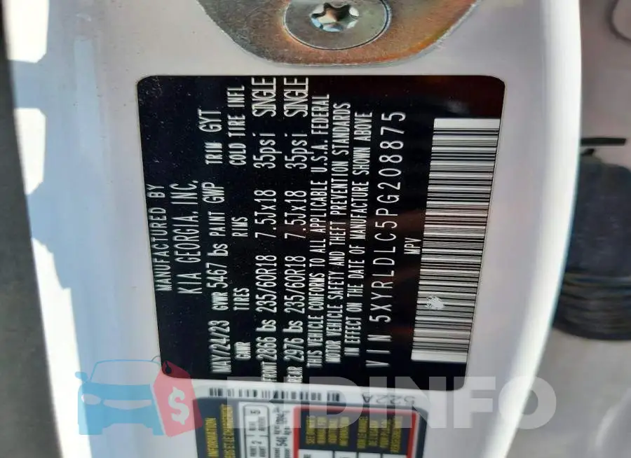 5XYRLDLC5PG208875 Photo# 13
