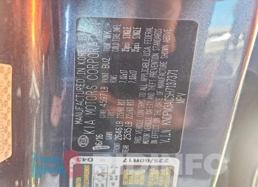 KNDPM3AC5H7137371 Photo# 12