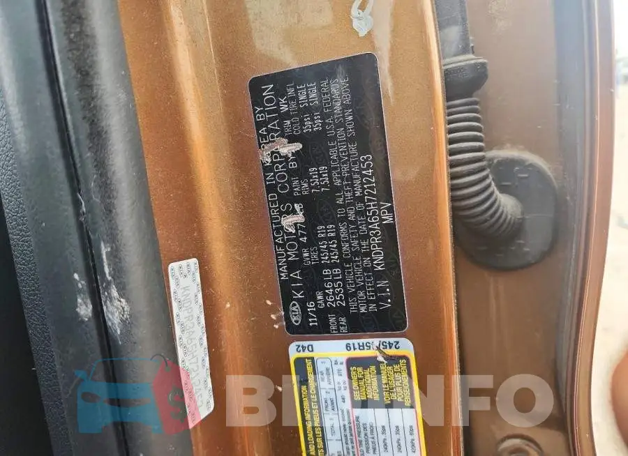 KNDPR3A65H7212453 Photo# 13