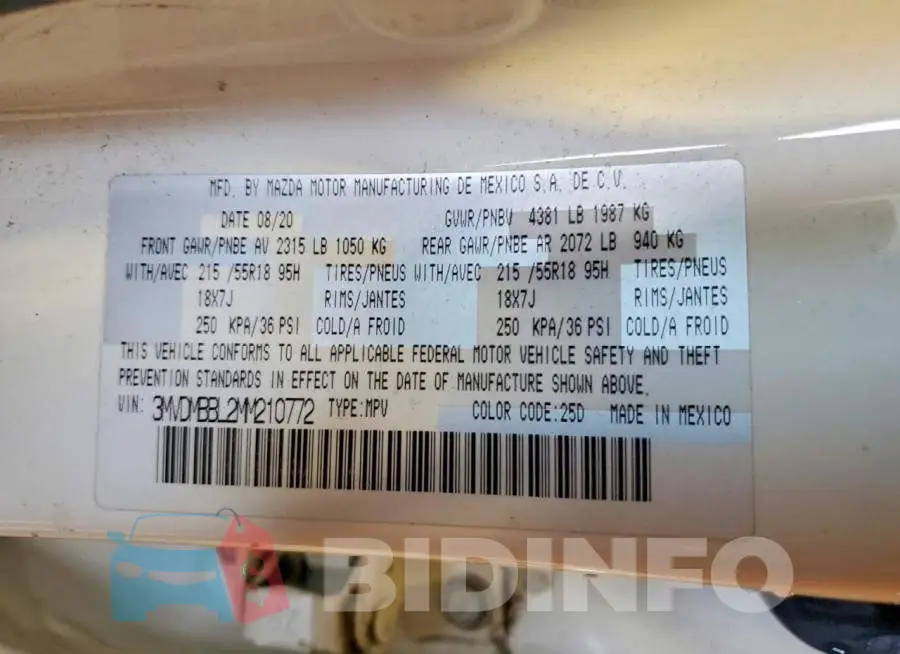 3MVDMBBL2MM210772 Photo# 13