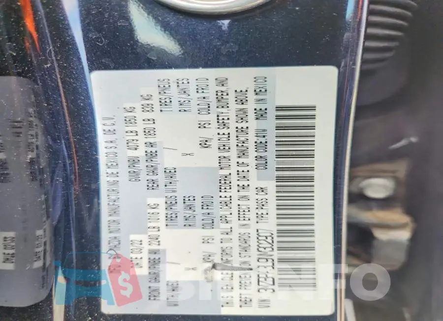 3MZBPABL9NM302907 Photo# 13