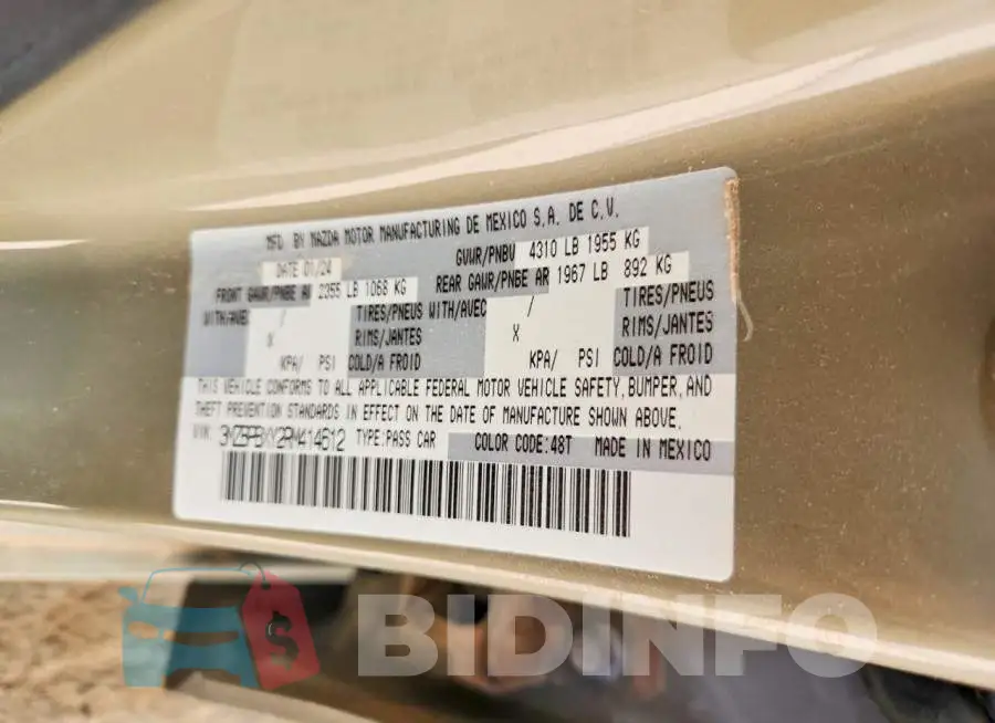 3MZBPBXY2RM414612 Photo# 12