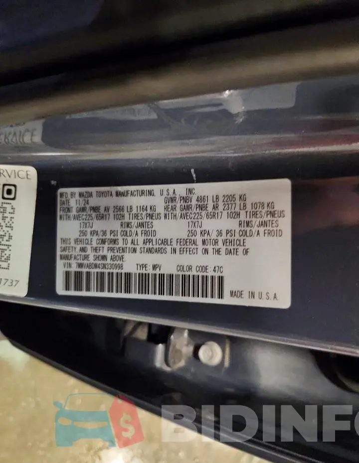 7MMVABDM4SN330998 Photo# 13