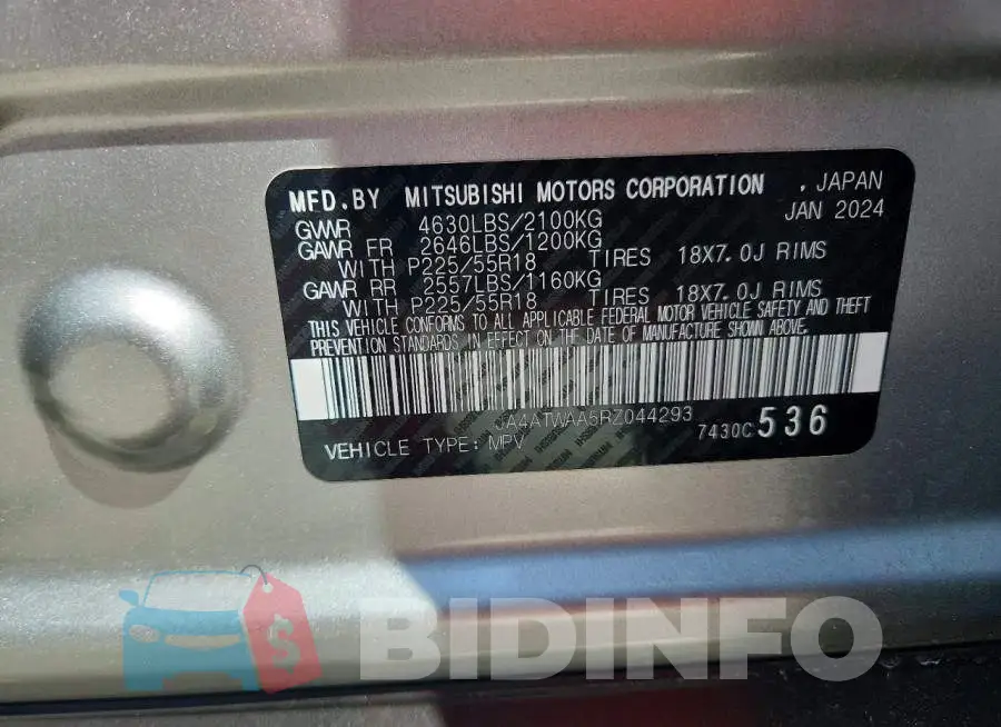 JA4ATWAA5RZ044293 Photo# 14