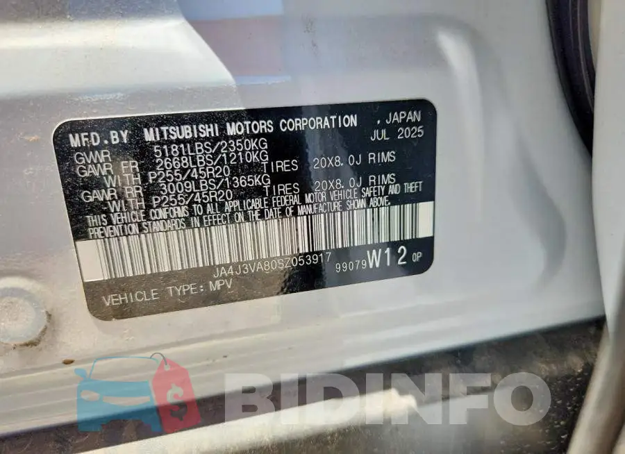 JA4J3VA80SZ053917 Photo# 13