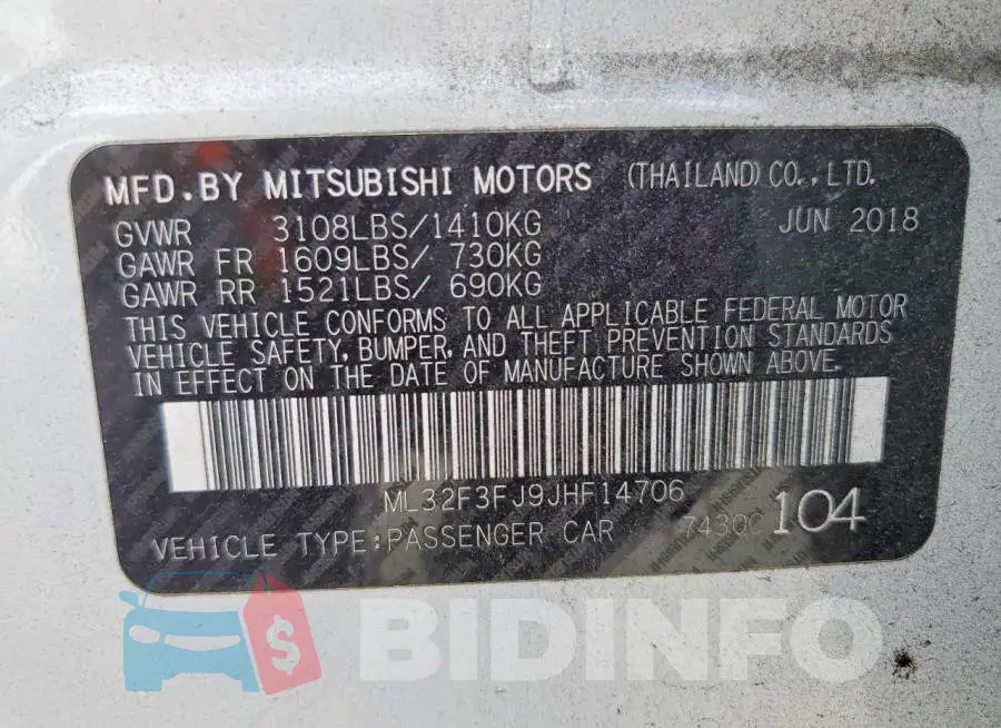 ML32F3FJ9JHF14706 Photo# 12