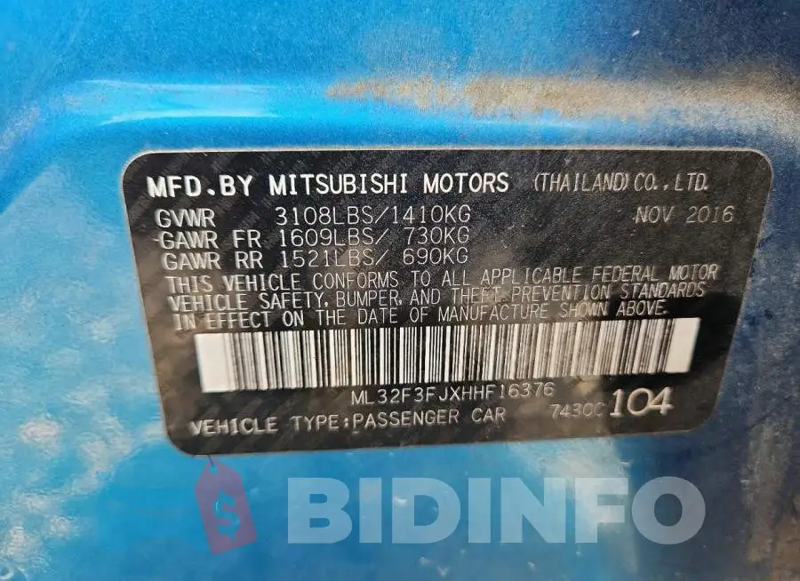 ML32F3FJXHHF16376 Photo# 12