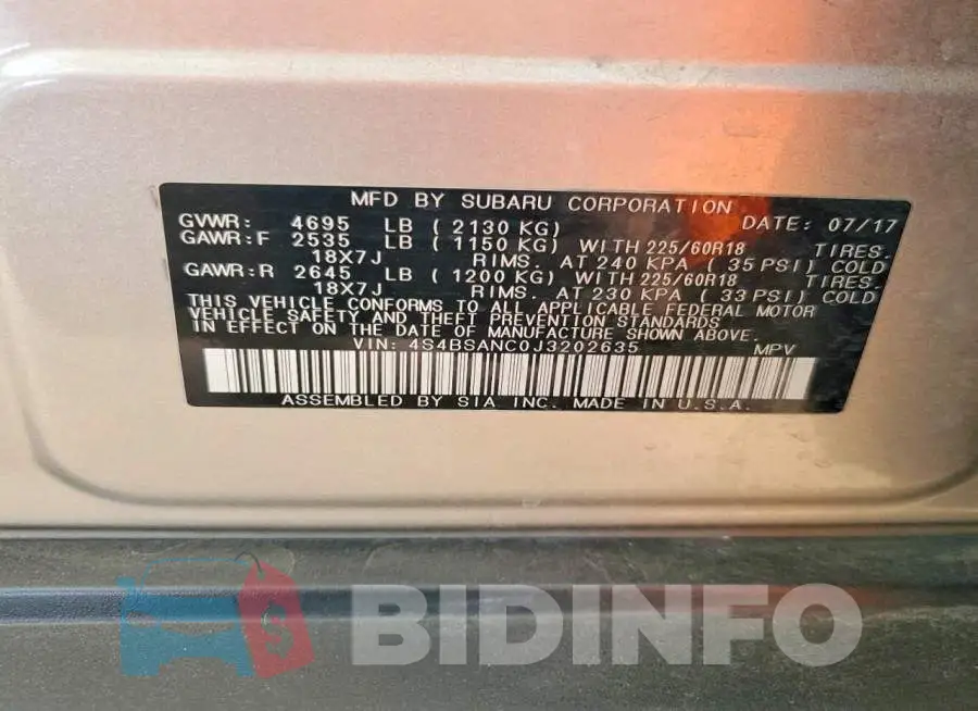 4S4BSANC0J3202635 Photo# 12