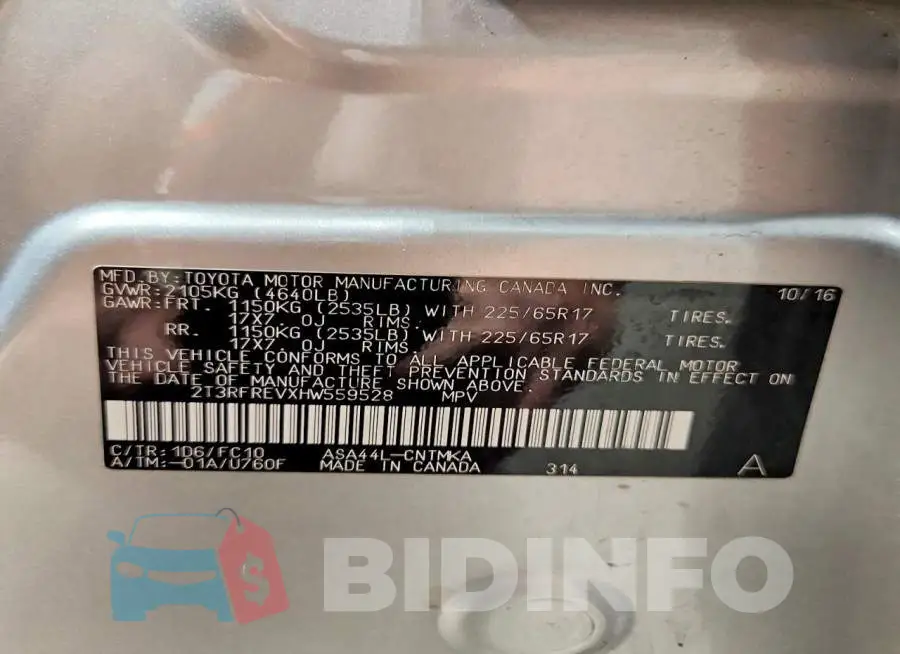 2T3RFREVXHW559528 Photo# 14