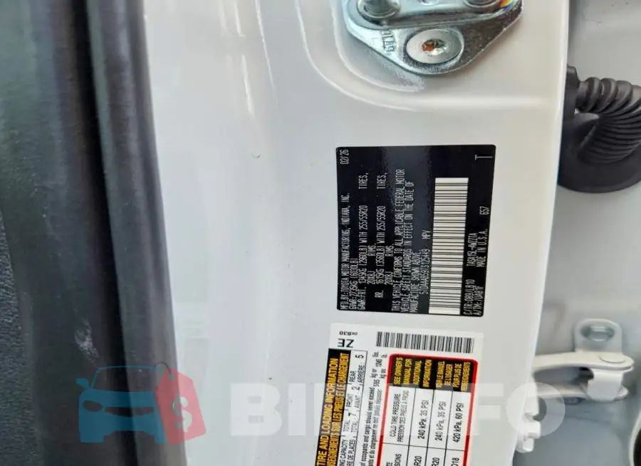 5TDAAAB59TS125449 Photo# 12