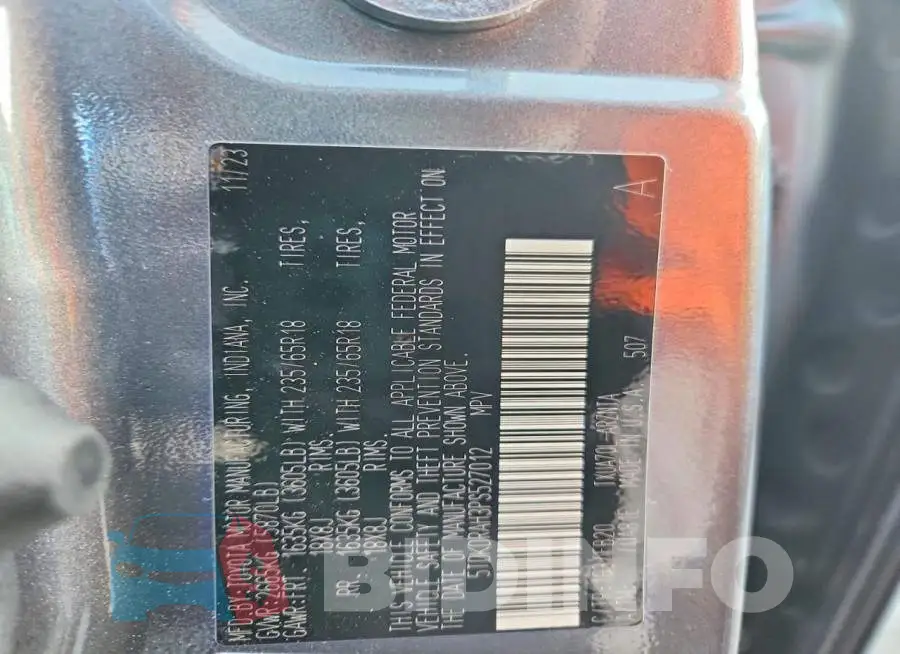 5TDKDRAH3PS527012 Photo# 14