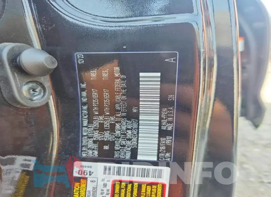 5TDKRKEC4RS188917 Photo# 14