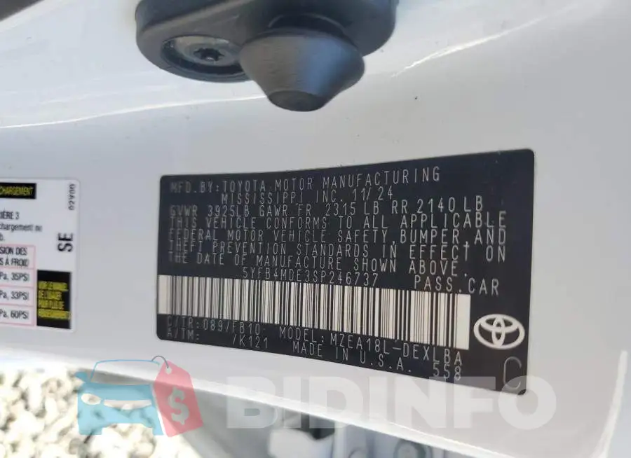 5YFB4MDE3SP246737 Photo# 12