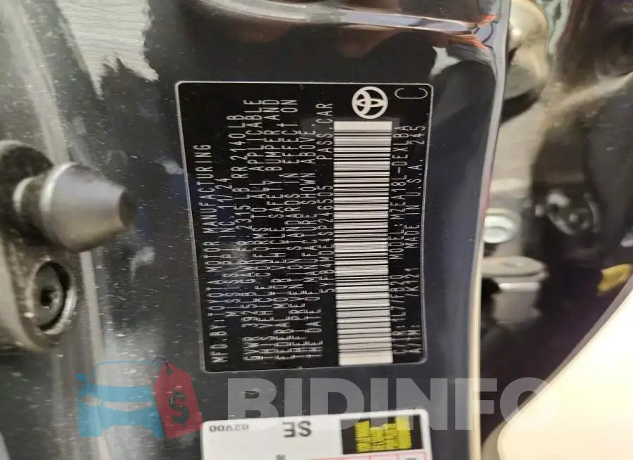 5YFB4MDE4SP246505 Photo# 13