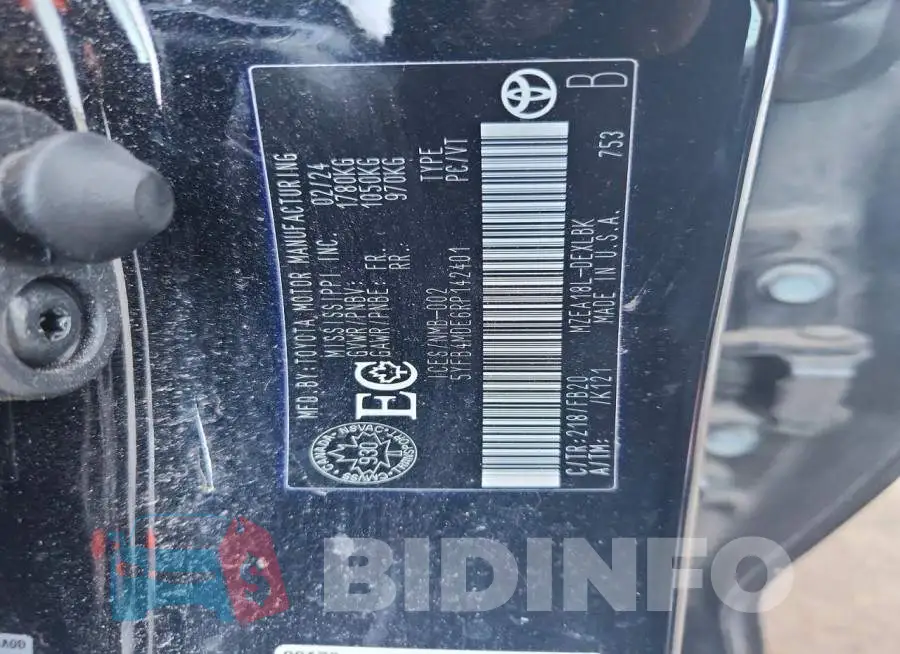 5YFB4MDE6RP142401 Photo# 12