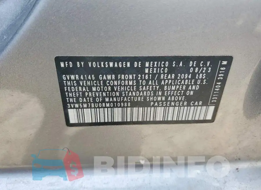 3VW5M7BU0RM010988 Photo# 12