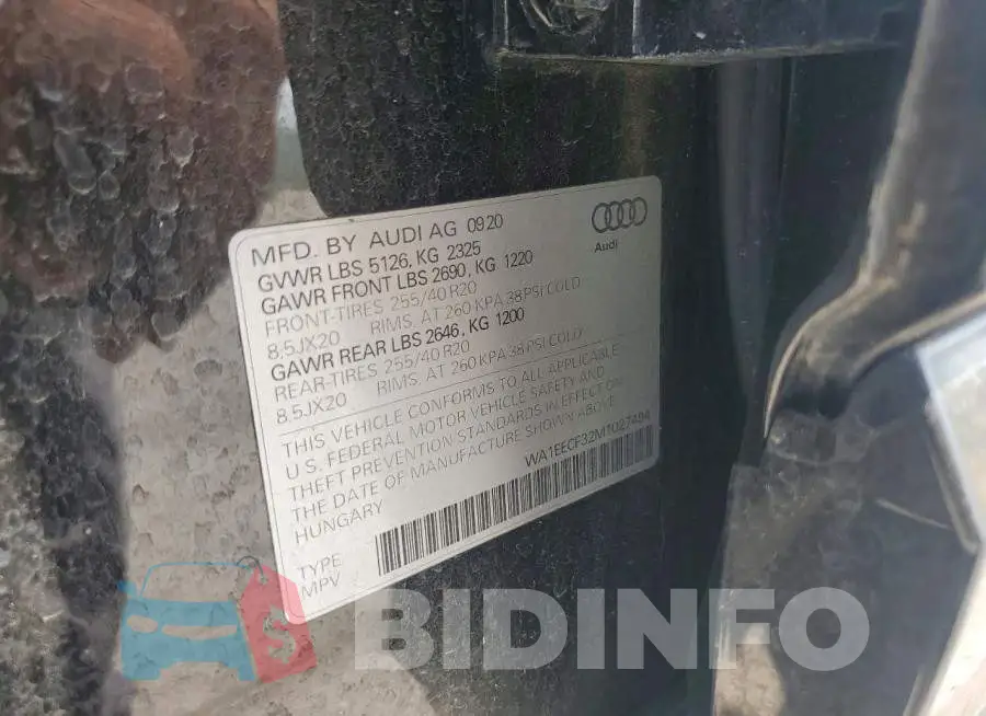 WA1EECF32M1027494 Photo# 14