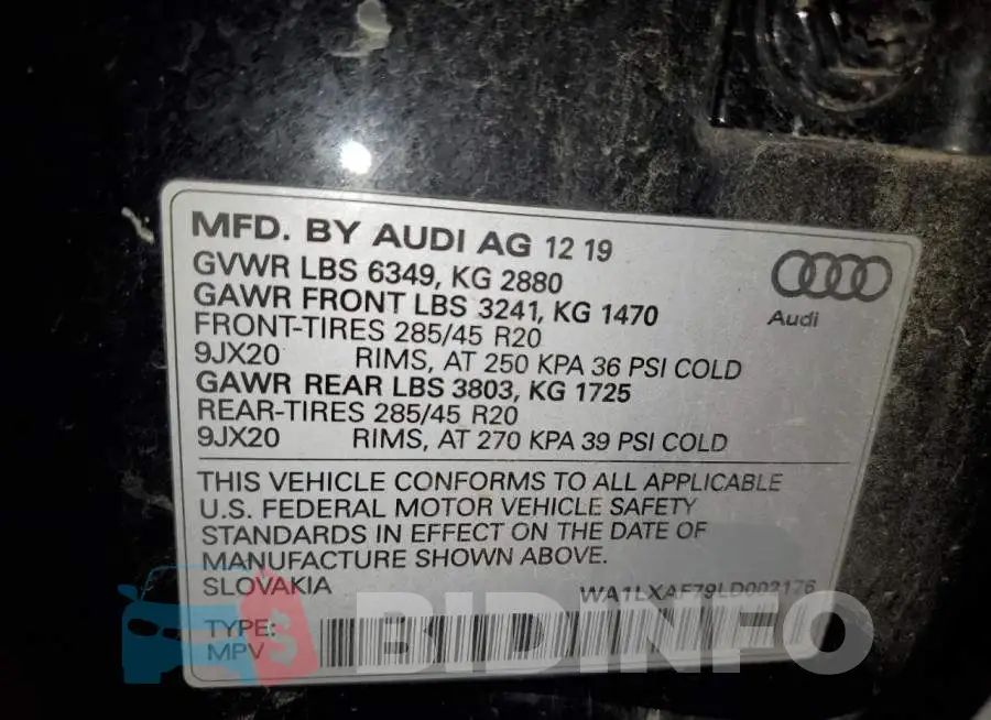 WA1LXAF79LD002176 Photo# 13