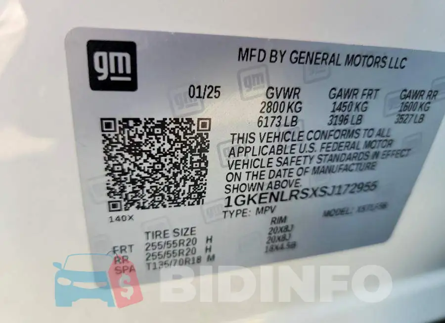 1GKENLRSXSJ172955 Photo# 13