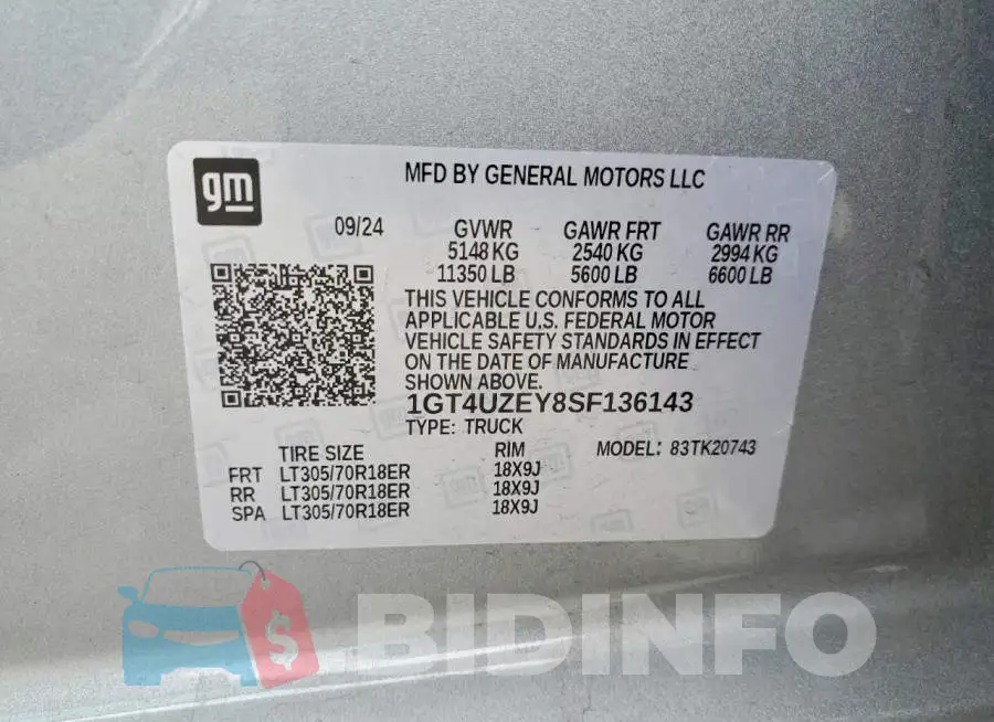 1GT4UZEY8SF136143 Photo# 12