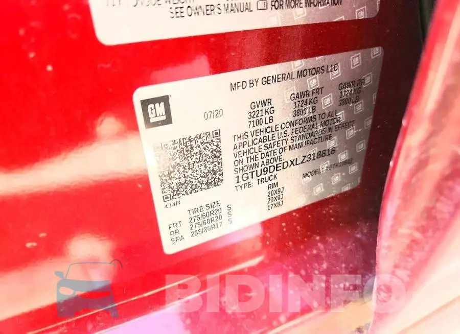 1GTU9DEDXLZ318816 Photo# 12