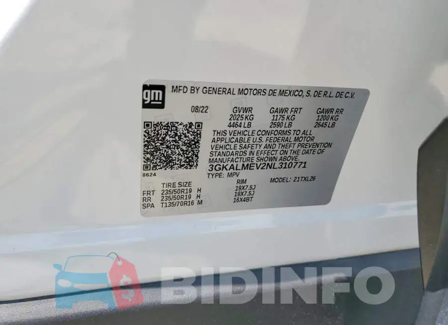 3GKALMEV2NL310771 Photo# 12