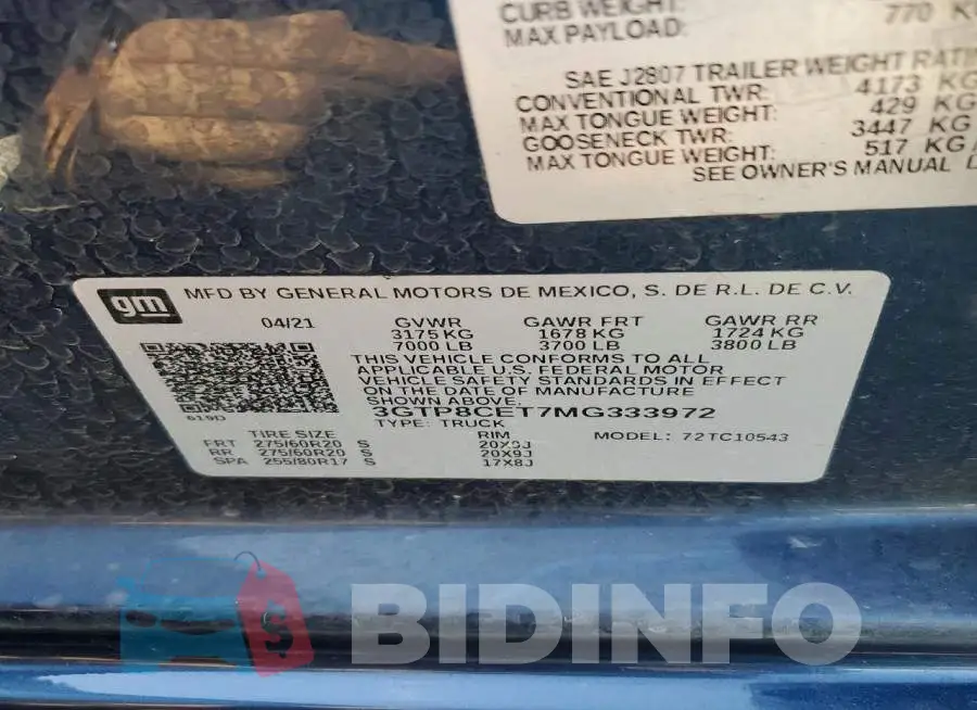 3GTP8CET7MG333972 Photo# 13