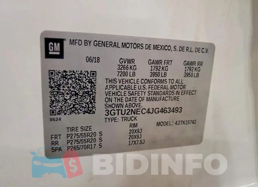3GTU2NEC4JG463493 Photo# 12