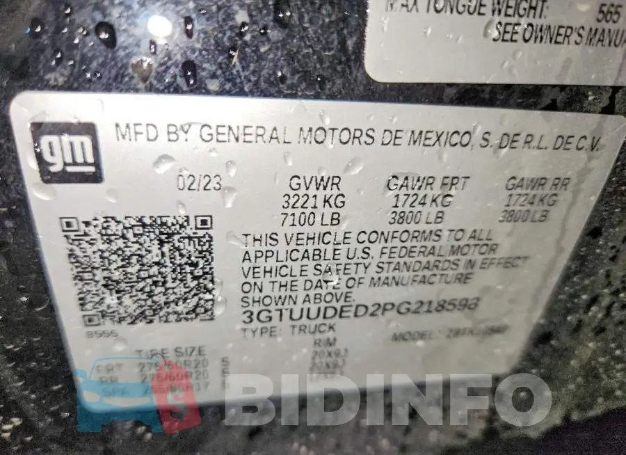 3GTUUDED2PG218598 Photo# 12