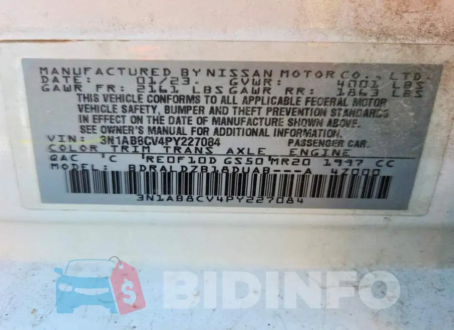 3N1AB8CV4PY227084 Photo# 12