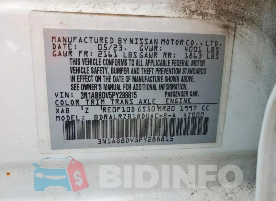 3N1AB8DV5PY288815 Photo# 12