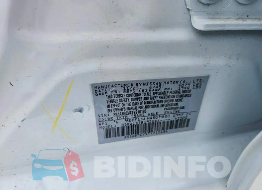 3N1AB9CV4TY210186 Photo# 13